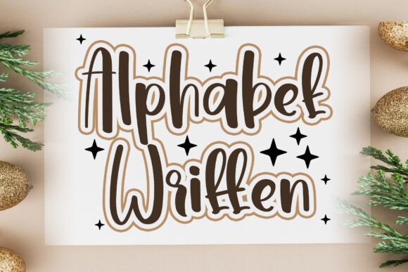 Alphabet Written: Elegant Handwritten Font