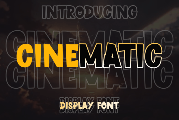 Cinematic Font: A Quirky Choice for Cheerful Designs