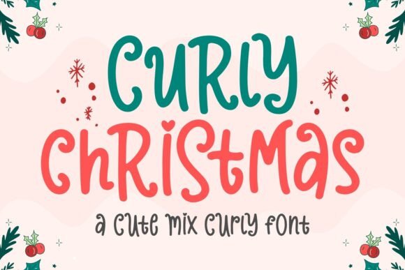 Curly Christmas: Elevating Holiday Design with Whimsical Typography
