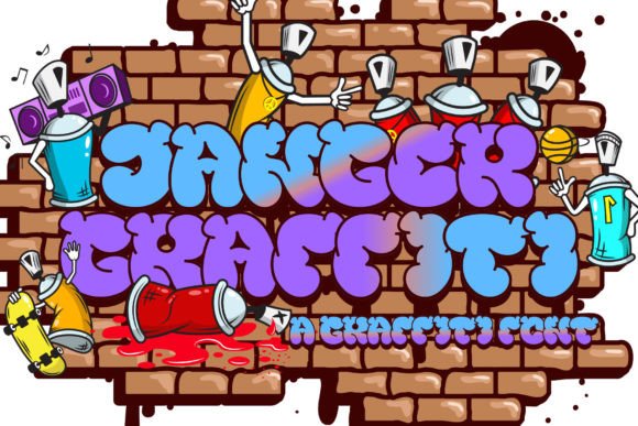 Danger Graffiti: Bold Urban Style for Design