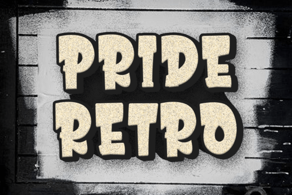 Discover the Charm of Pride Retro Font