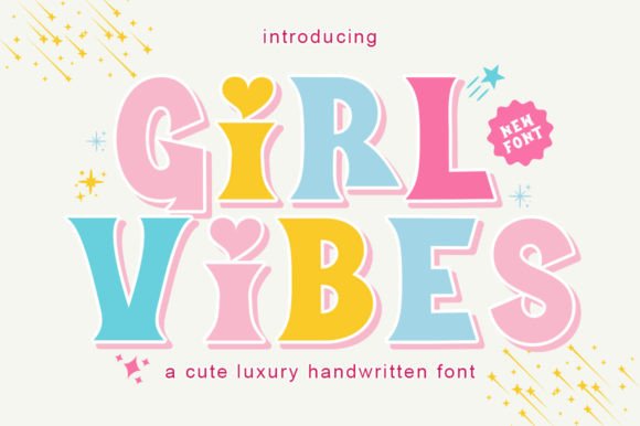 Girl Vibes: A Whimsical Font for Charming Designs
