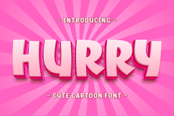 Hurry: A Bold Display Font for Vibrant Visual Communication