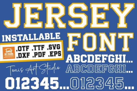 Jersey Outline: Elevating Design with Athletic Typography