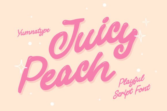 Juicy Peach: Bold Typography for Modern Design
