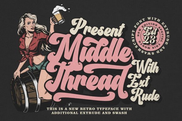 Middle Thread: Strategic Typography for Retro Brand Positioning