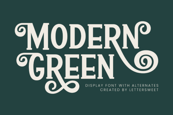 Modern Green: The Playful Sans-Serif That Redefines Display Typography