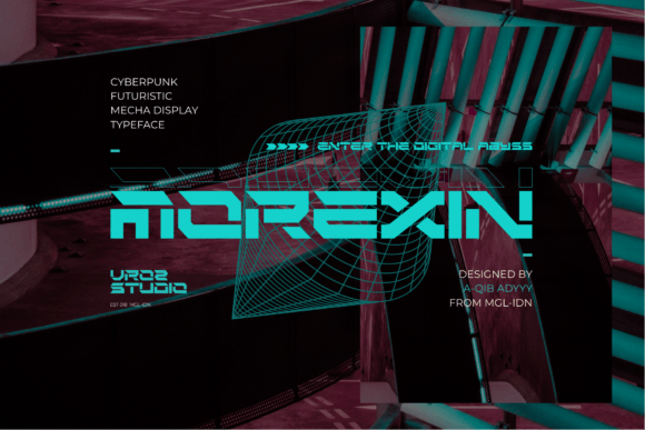 Morexin: The Futuristic Cyberpunk Display Font Redefining Modern Visual Identity