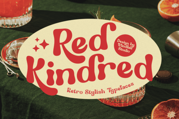 Red Kindred: Balancing Retro Charm and Modern Minimalism in Typography