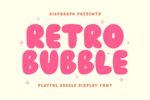 Retro Bubble: Bold Typography for Modern Design