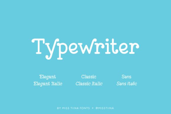 Typewriter Font: Unearthing Timeless Elegance with a Twist