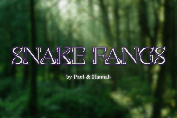 Unleashing the Edge: How Snake Fangs Typography Redefines Bold Visual Identity